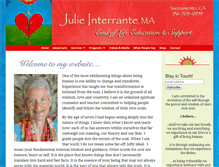 Tablet Screenshot of julieinterrante.com